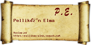 Pellikán Elma névjegykártya